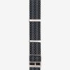 Black nato strap with grey stripes