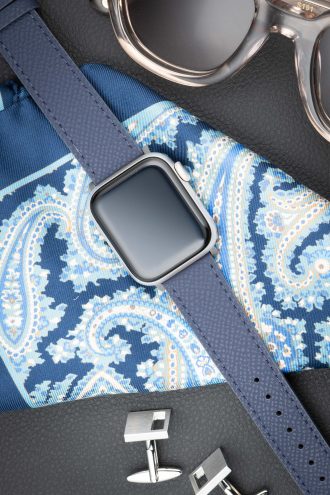 Apple watch band - Navy Blue - leather strap - watch strap - epsom leather