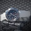 Squale watch strap white - curved - fkm rubber